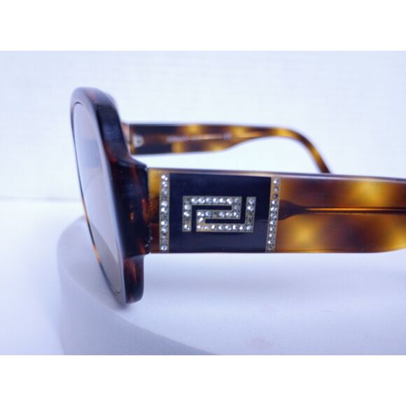 Versace Model 4166-B 58-15-135 Tortoise Rhinestone Sunglasses Butterfly Frame - Picture 5 of 16
